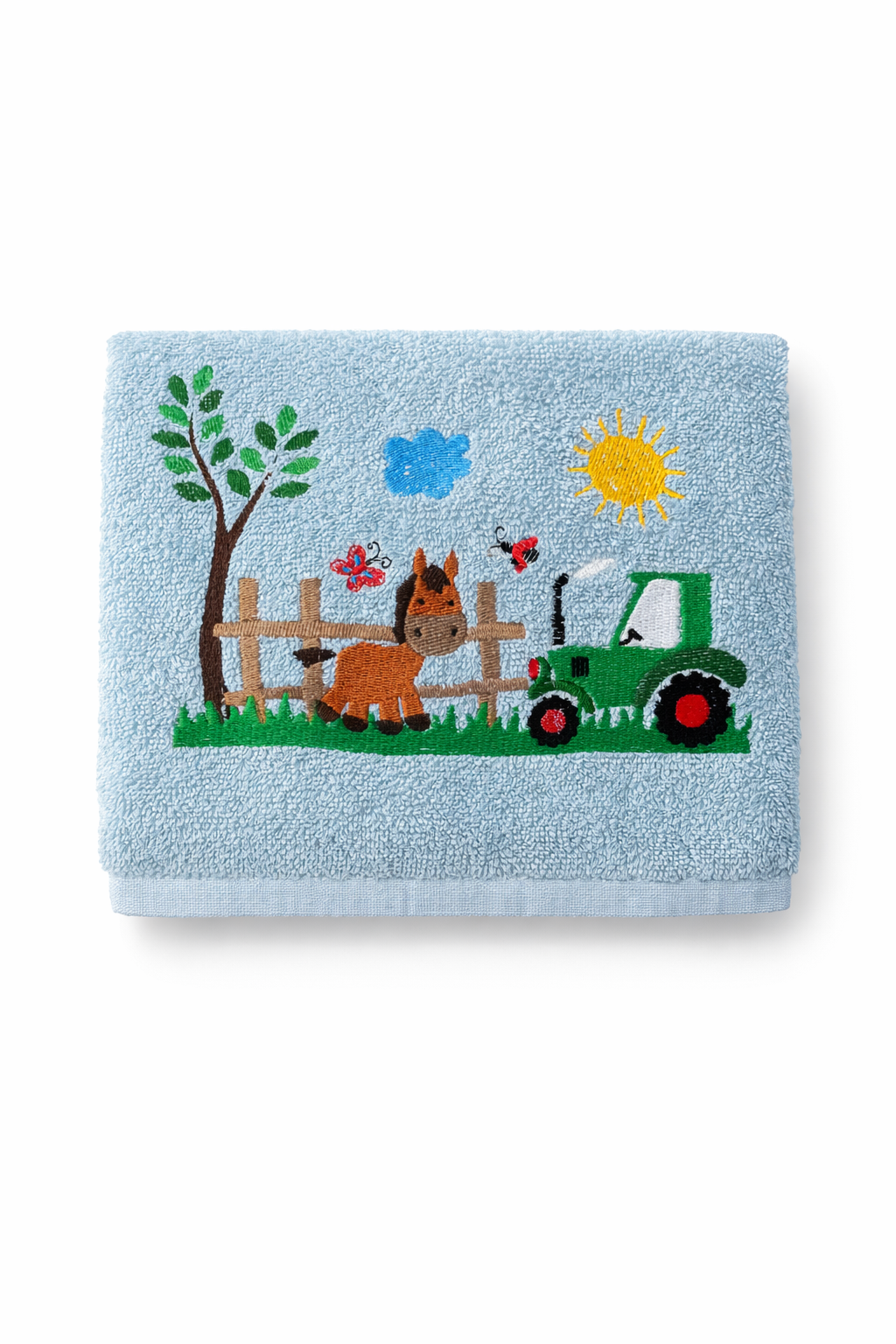 Badehandtuch/Strandhandtuch "Bauernhof" Baumwolle/Frotee