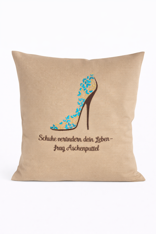Kissenbezug - Schuhe - Geschenk-Zuhause / Heimat WOHNACCESSOIRES