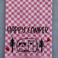 HAPPY CAMPER/WOHNWAGEN - Geschirrtuch bestickt, Küchentuch, Küche, Geschenk, Geschenkidee, Einladung