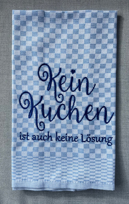 KUCHEN - Geschirrtuch bestickt, Küchentuch, Küche, Geschenk, Geschenkidee, Einladung (Kopie)