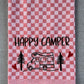 HAPPY CAMPER/WOHNMOBIL - Geschirrtuch bestickt, Küchentuch, Küche, Geschenk, Geschenkidee, Einladung