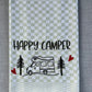 HAPPY CAMPER/WOHNMOBIL - Geschirrtuch bestickt, Küchentuch, Küche, Geschenk, Geschenkidee, Einladung