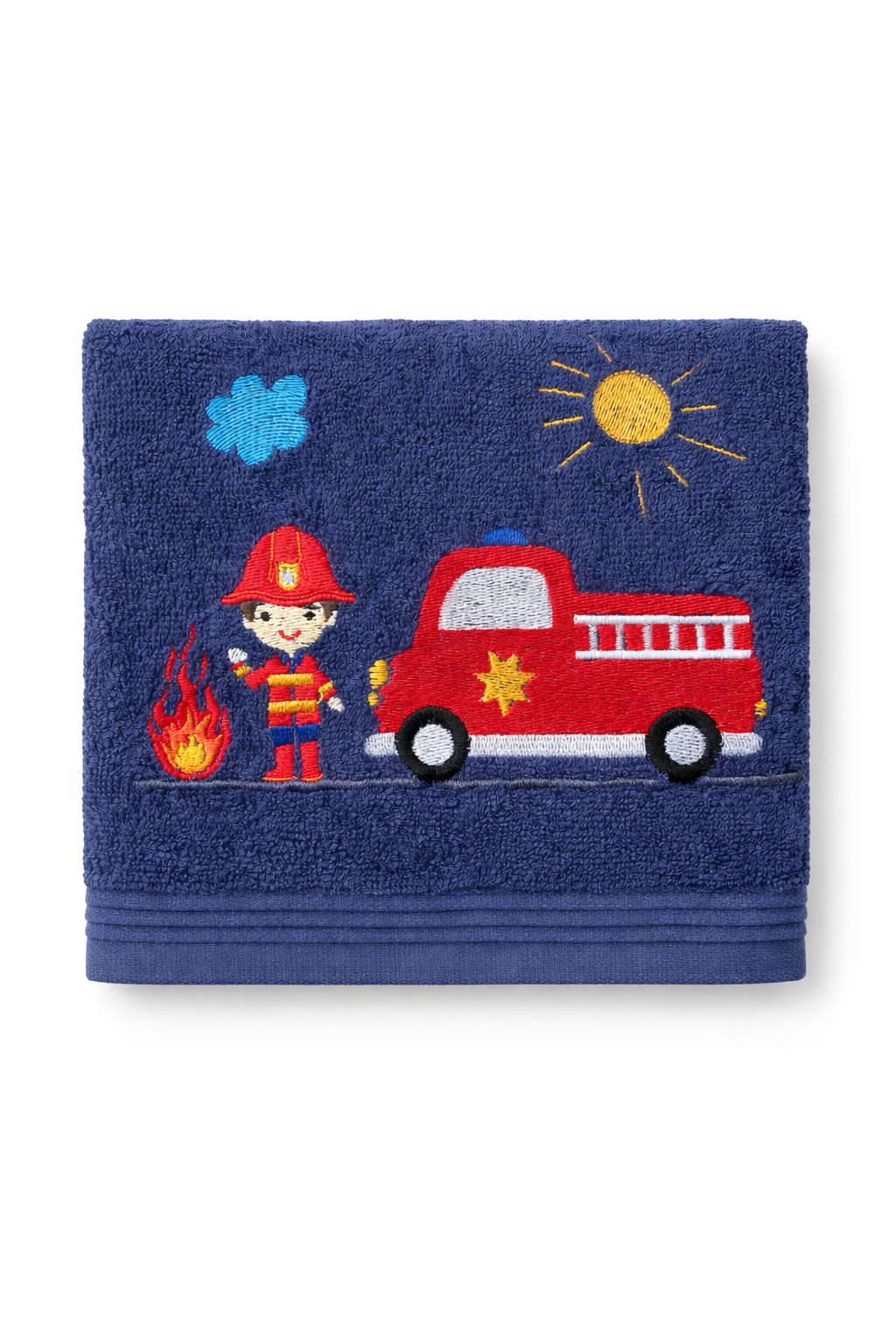 Badehandtuch/Strandhandtuch "Feuerwehr" Baumwolle/Frotee