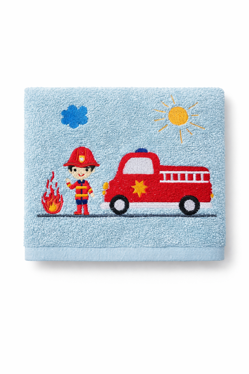 Badehandtuch/Strandhandtuch "Feuerwehr" Baumwolle/Frotee