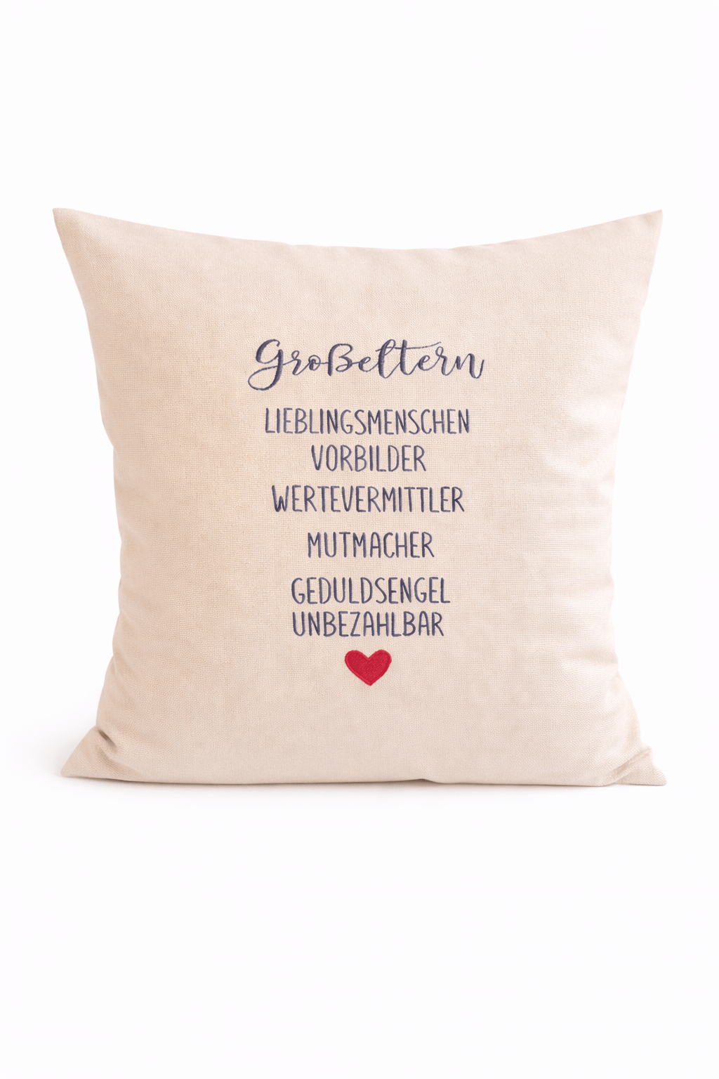 Kissenbezug - bestickt -Großeltern- Geschenk-Großeltern - WOHNACCESSOIRES