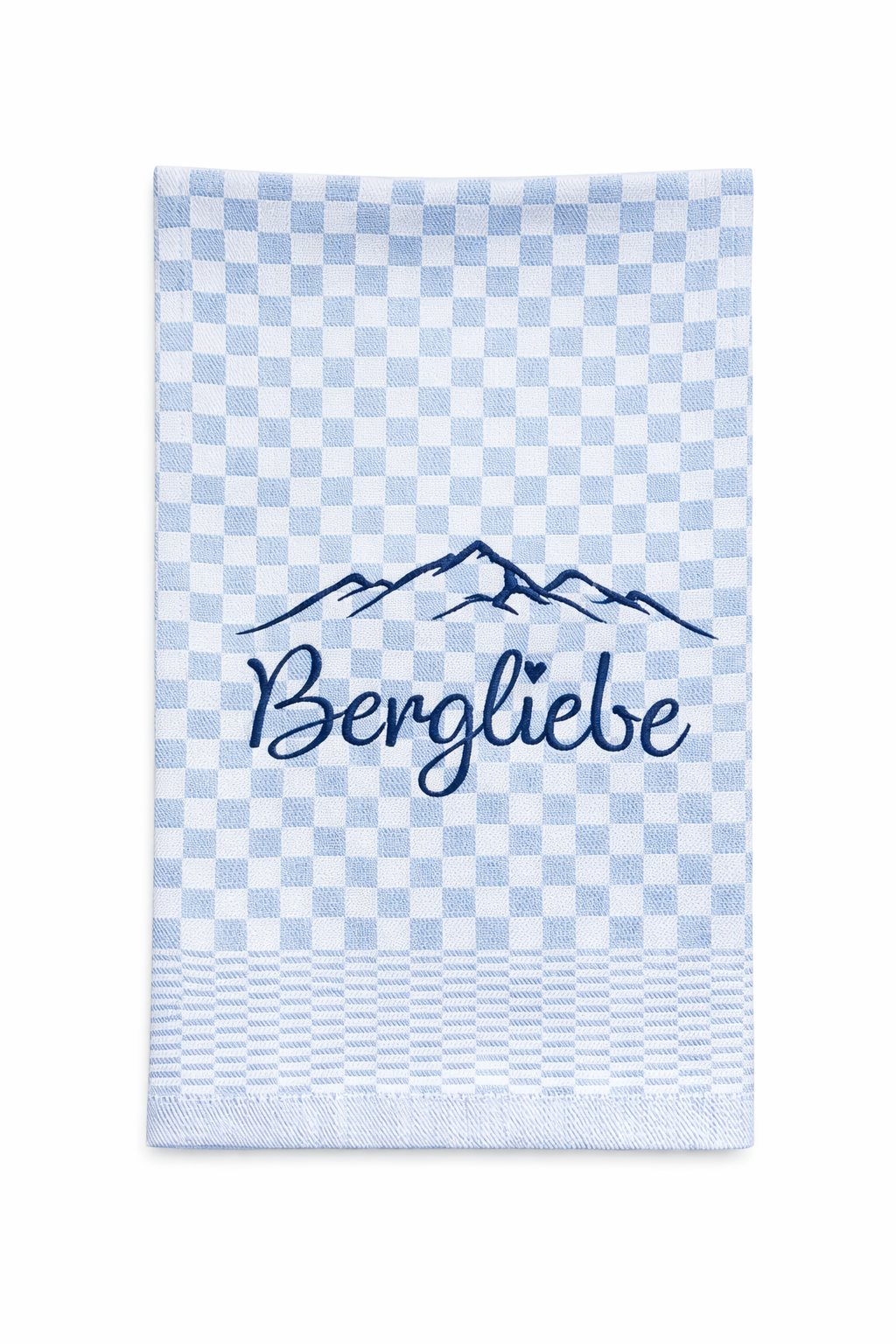 Geschirrtuch Küchenhandtuch bestickt 50x70 Baumwolle Küchendeko Geschenk für Bergliebhaber Bergliebe