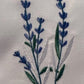 Stoffservietten, 40x40cm, Baumwolle, Lavendel, bestickt, festlich, Tischdekoration, Set, Tischwäsche, Heimtextilien, weiß