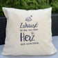 Kissenbezug - Zuhause ist da, wo dein Herz...