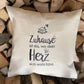 Kissenbezug - Zuhause ist da, wo dein Herz...