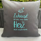 Kissenbezug - Zuhause ist da, wo dein Herz...